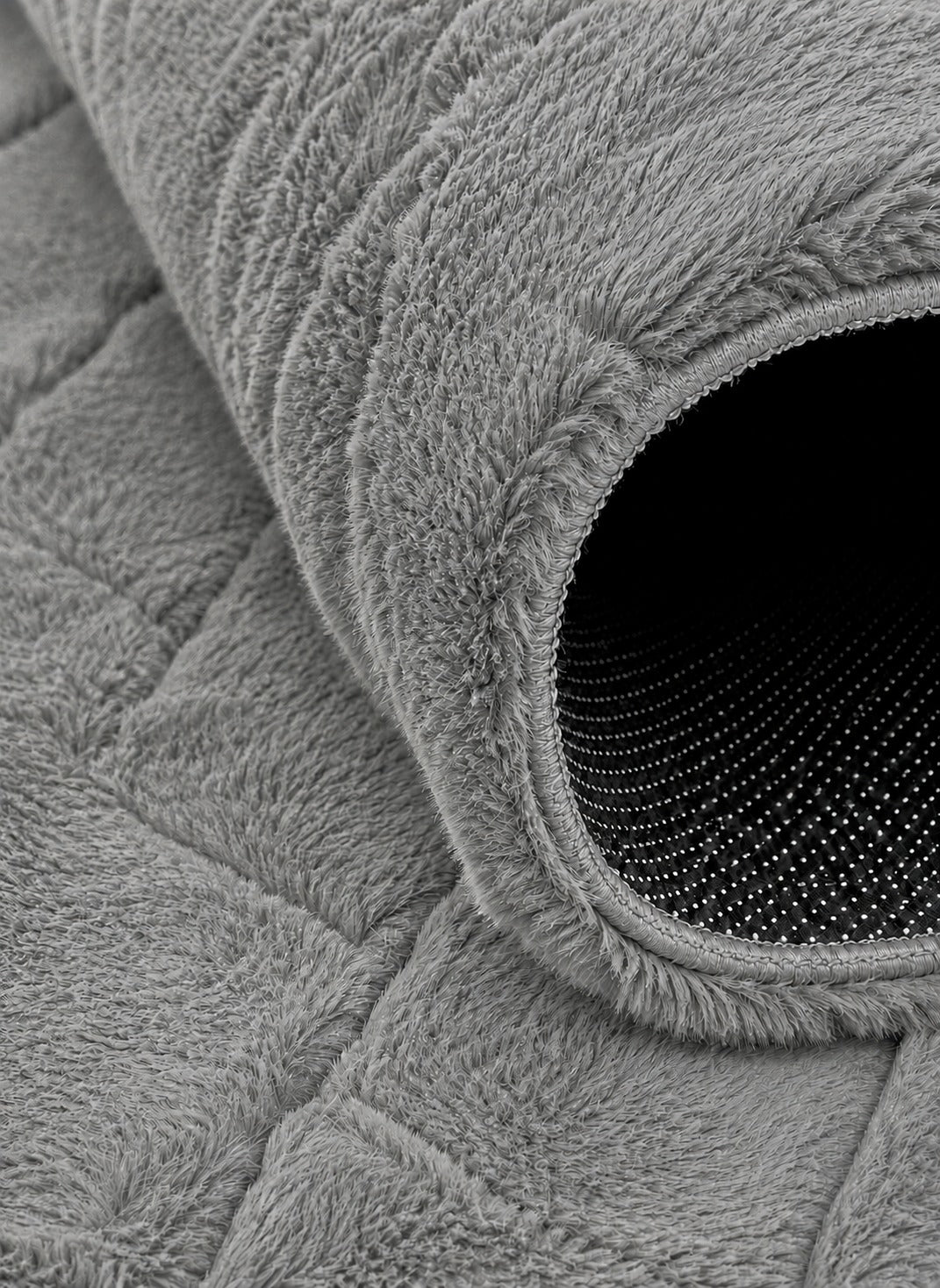 Mars Carving Check Mat - Dark Gray