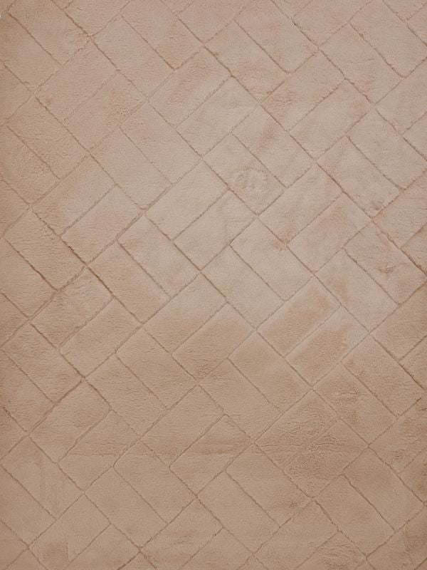 Mars Carving Check Mat - Beige