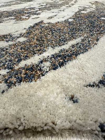 Turkish Modern Rug Opera One B25 - 5.2 x 7.2 feet -Gray & Ivory
