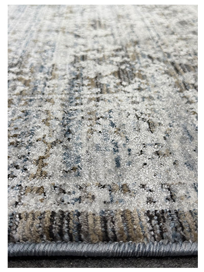 Turkish Modern Rug Opera Star A 24 - 5.2 x 7.5 feet - Dark Gray & Ivory