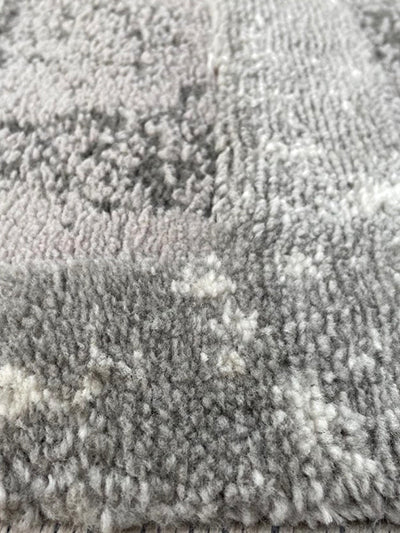 Turkish Modern Rug Opera One B3 - 5.2 x 7.2 feet - Dark Gray & Brown