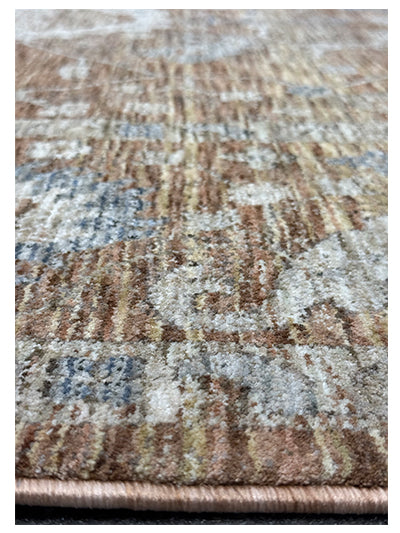Turkish Modern Rug Opera Star A 23 - 5.2 x 7.5 feet - Brown & Ivory
