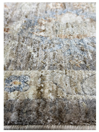 Turkish Modern Rug Opera Star A 15 - 5.2 x 7.5 feet - Ivory & Blue