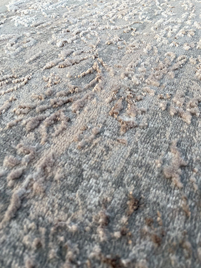 Turkish Modern Rug Opera One B18 - 5.2 x 7.2 feet - Brown & Gray
