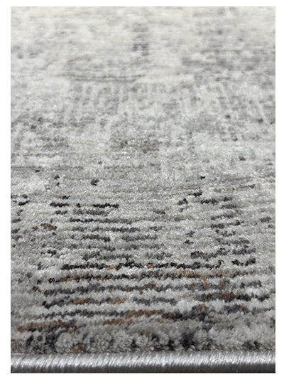 Turkish Modern Rug Opera Star A 20 - 5.2 x 7.5 feet - Ivory & Silver Gray