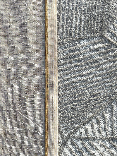 Turkish Modern Rug Opera One B11 - 5.2 x 7.2 feet - Dark Gray & Ivory