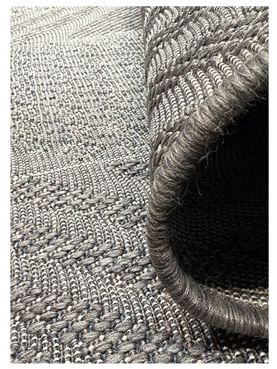 Turkish Modern Rug Opera Classic C 10 - 4.9 x 7.2 feet - Dark Gray