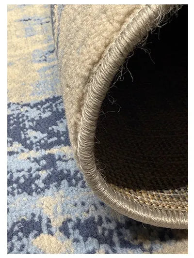 Turkish Modern Rug Opera Classic C 3 - 5.2 x 7.5 feet - Blue & Ivory