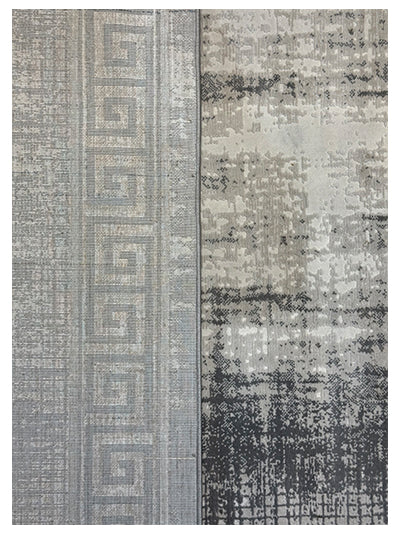 Turkish Modern Rug Opera Star A 5 - 5.2 x 7.2 feet - Gray & Ivory