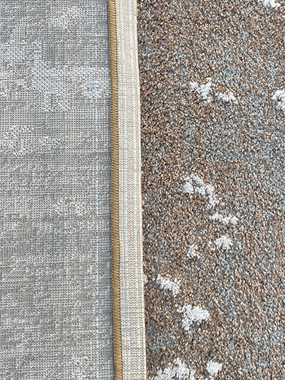 Turkish Modern Rug Opera One B16 -5.2 x 7.1 feet - Brown & Gray