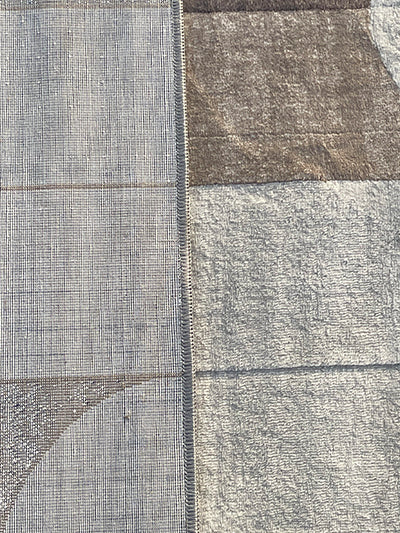 Turkish Modern Rug Opera One B13 - 5.2 x 7.5 feet - Ivory & Brown