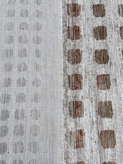 Turkish Modern Rug Opera One B4 - 5.2 x 7.5 feet - Beige & Brown
