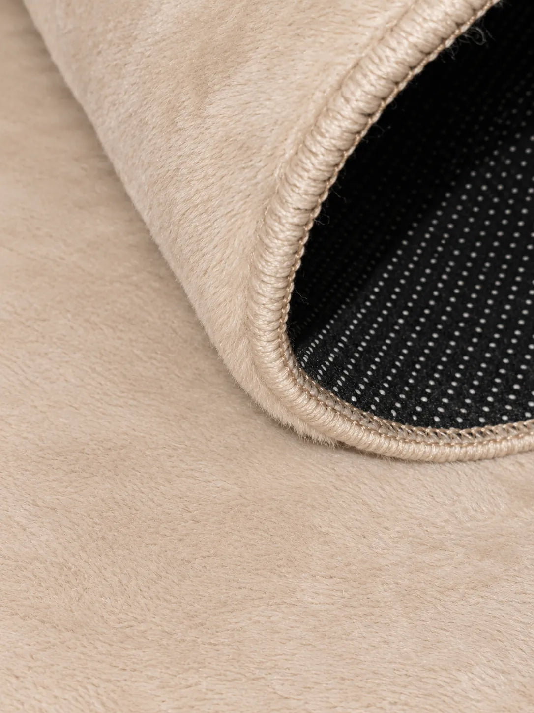 Mars Carving Fur Embossed Rug - Beige D3