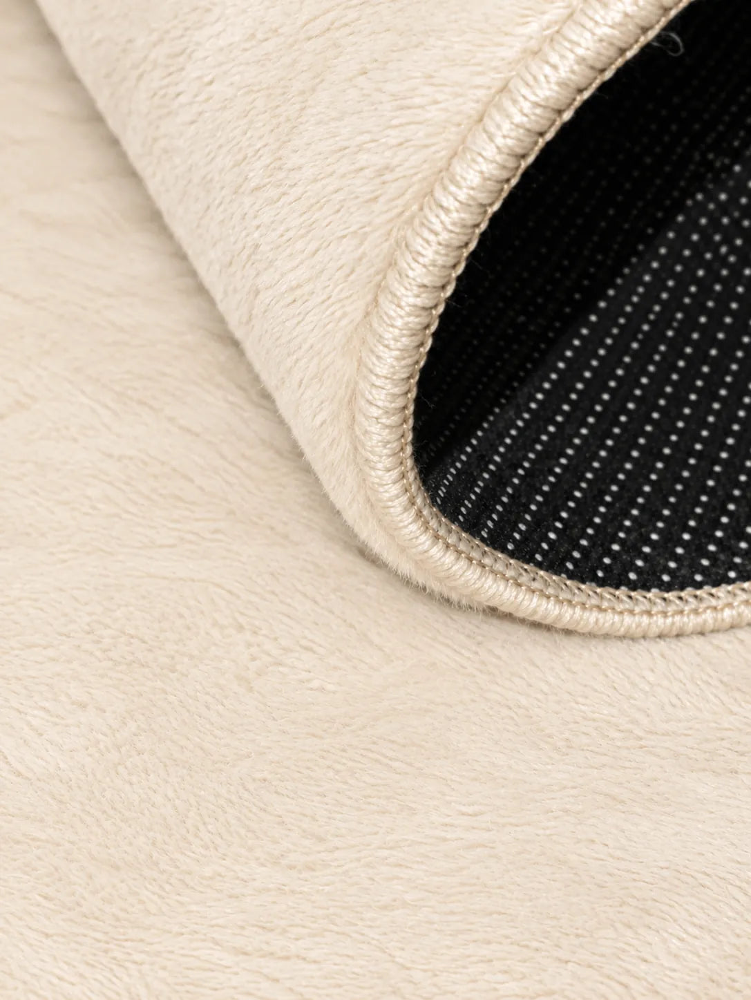 Mars Carving Fur Embossed Rug - Ivory D3