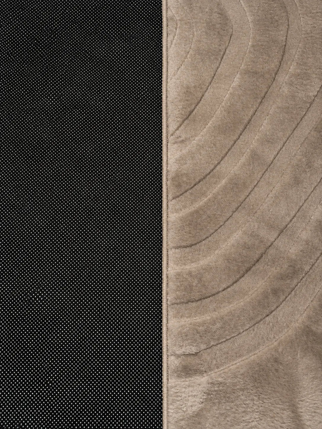 Mars Carving Fur Embossed Rug - Light Brown D2