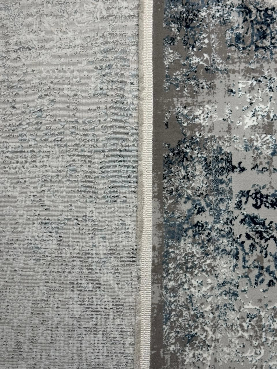 Marvel Turkish Rug - Blue & Grey D10