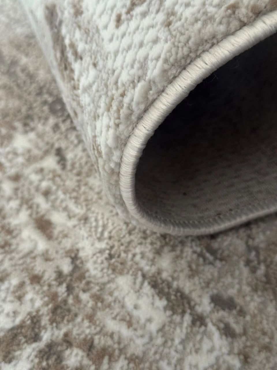 Marvel Turkish Rug - Beige & Grey D26