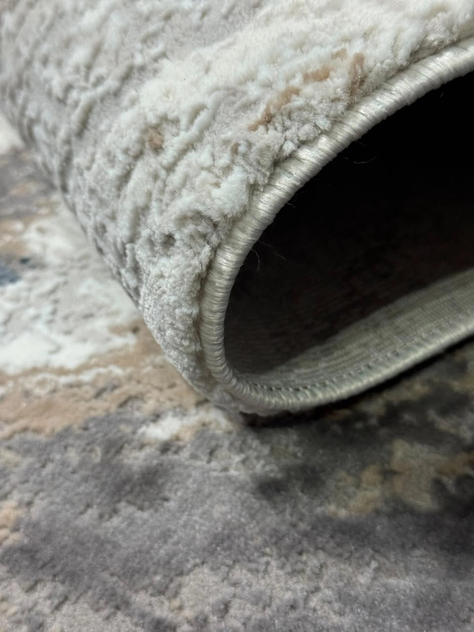 Marvel Turkish Rug - Dark Grey & Grey D8
