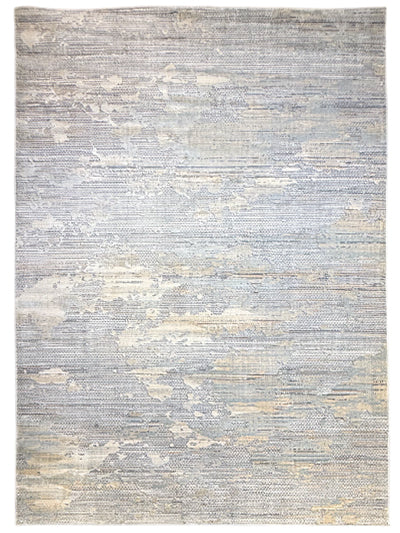 Turkish Modern Rug Opera Star A 17 - 5.2 x 7.5 feet - Silver Gray & Ivroy