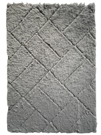 Mars Carving Check Mat - Dark Gray