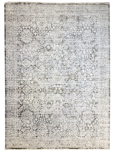 Turkish Modern Rug Opera Star A 24 - 5.2 x 7.5 feet - Dark Gray & Ivory