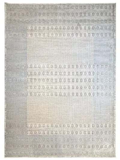 Turkish Modern Rug Opera Star A 27 - 5.2 x 7.5 feet - Ivory & Silver Gray
