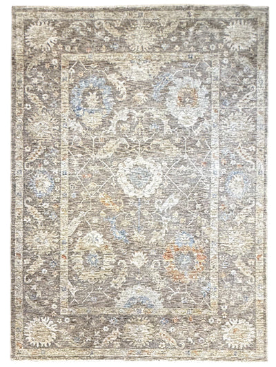 Turkish Modern Rug Opera Star A 15 - 5.2 x 7.5 feet - Ivory & Blue
