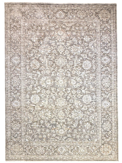 Turkish Modern Rug Opera Star A 22 - 5.2 x 7.5 feet - Brown & Ivory