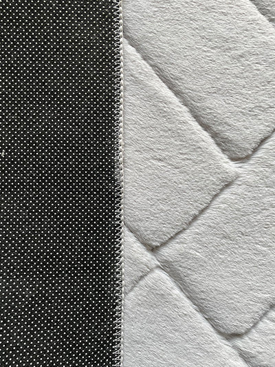 Mars Carving Check Mat - Silver Gray