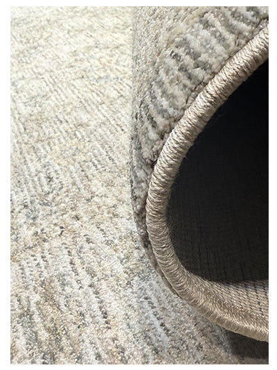 Turkish Modern Rug Opera Star A 19 - 5.2 x 7.5 feet - Ivory & Light Gray