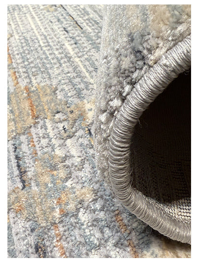 Turkish Modern Rug Opera Star A 17 - 5.2 x 7.5 feet - Silver Gray & Ivroy