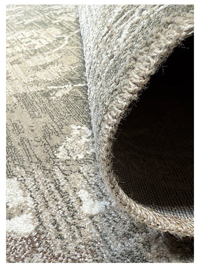Turkish Modern Rug Opera Star A 6 - 5.2 x 7.5 feet - Ivory & Silver Gray