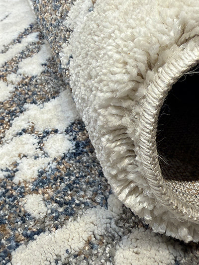 Turkish Modern Rug Opera One B25 - 5.2 x 7.2 feet -Gray & Ivory
