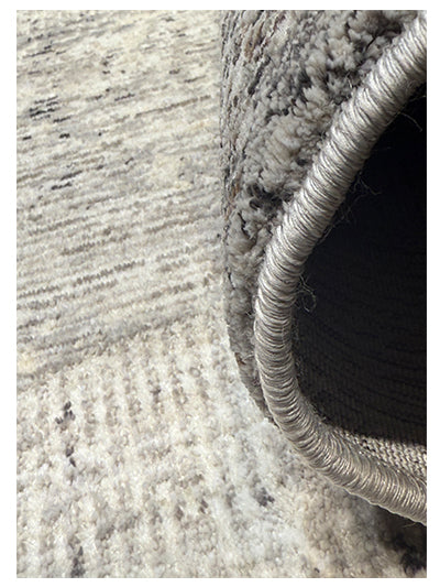 Turkish Modern Rug Opera Star A 20 - 5.2 x 7.5 feet - Ivory & Silver Gray