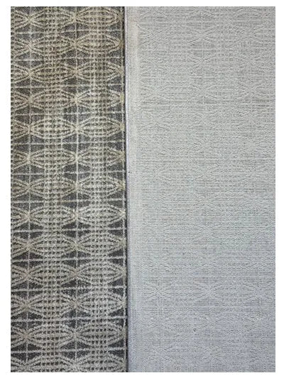 Turkish Modern Rug Opera Star A 27 - 5.2 x 7.5 feet - Ivory & Silver Gray