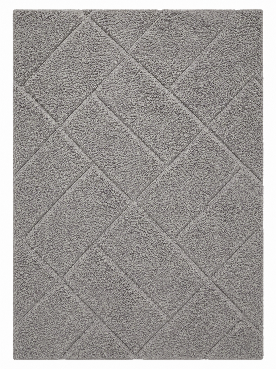 Mars Carving Check Mat - Dark Gray