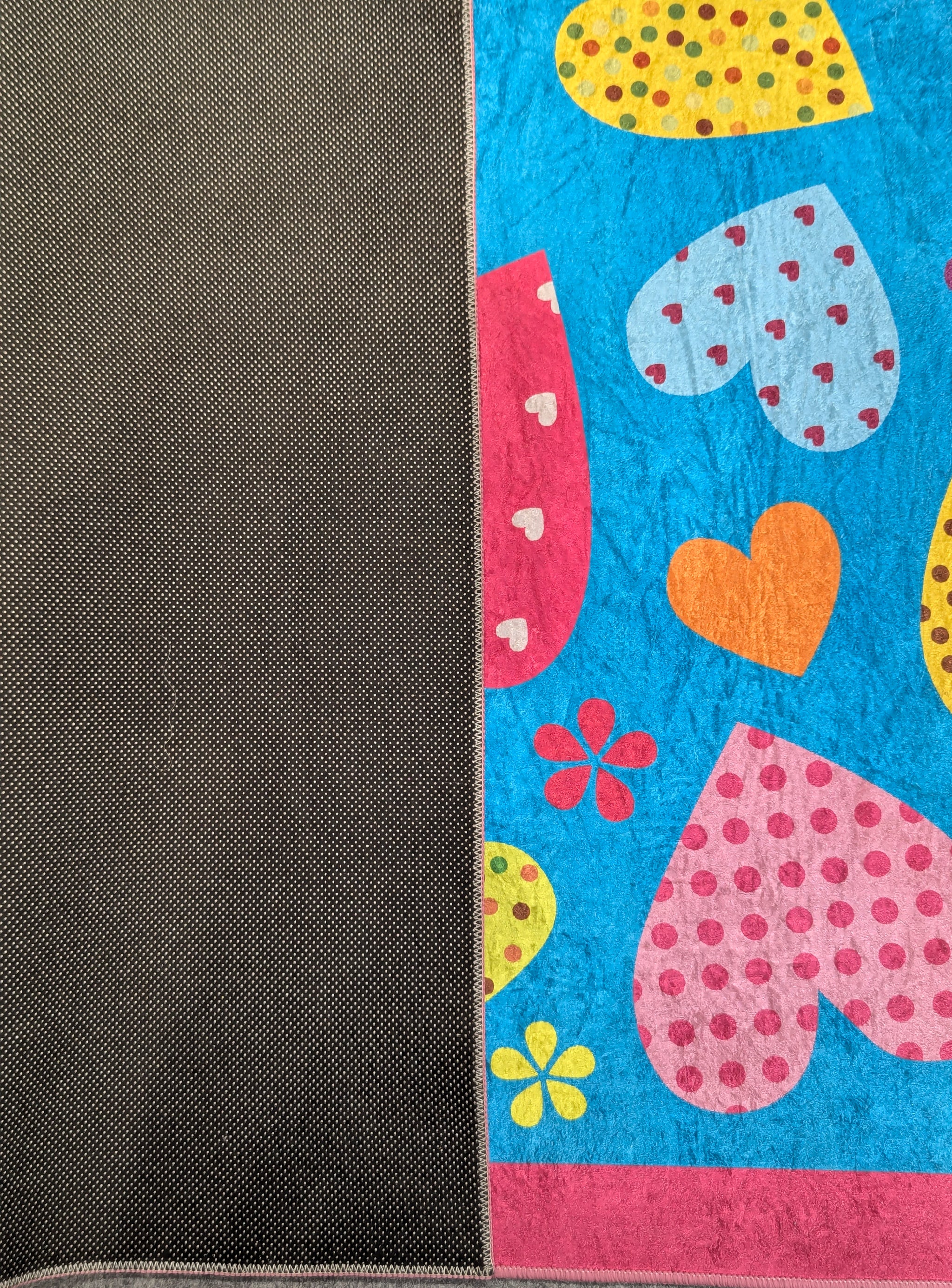 Wonderland Pink Hearts Rug D13