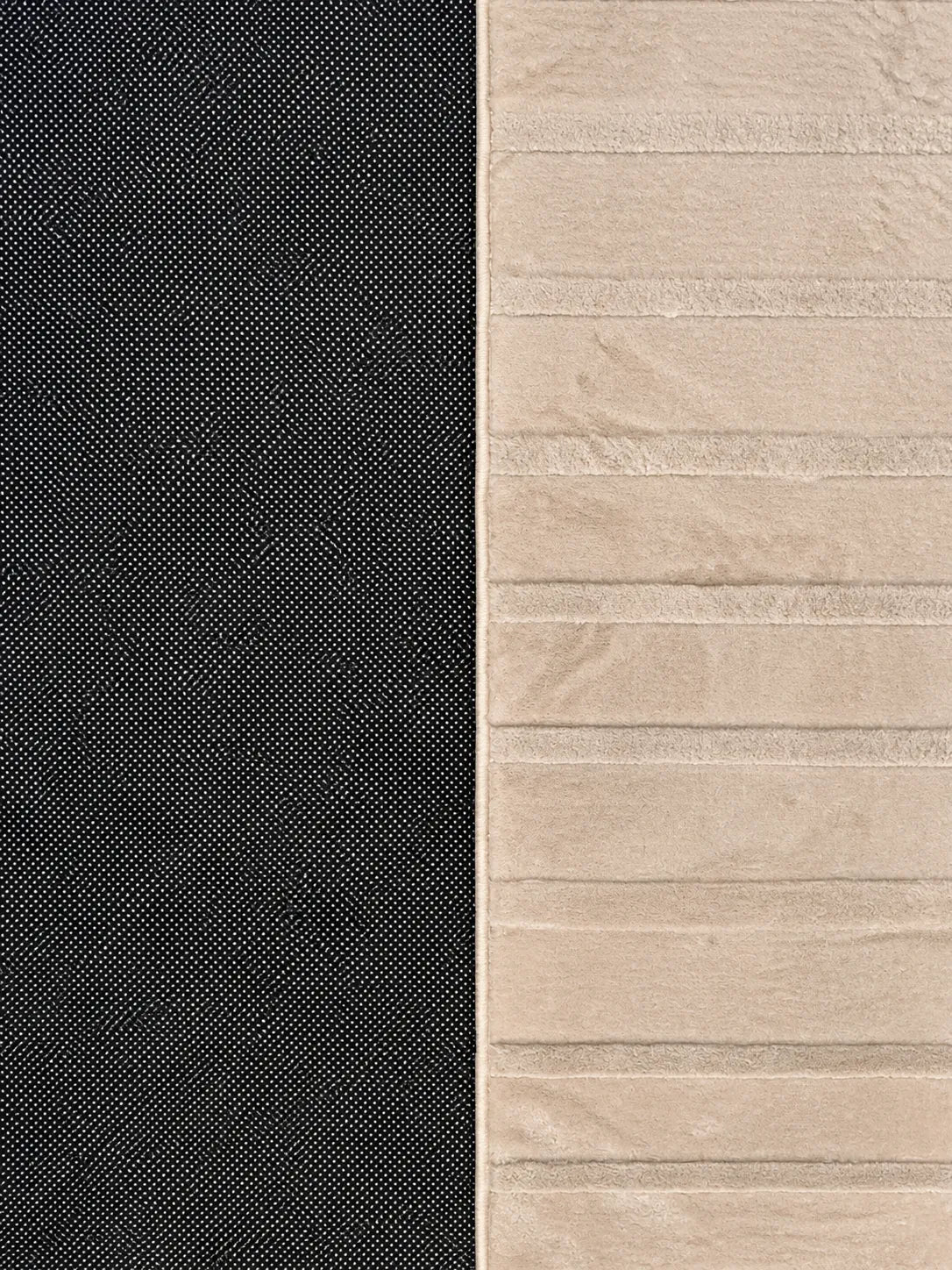 Mars Carving Fur Embossed Rug - Beige D3