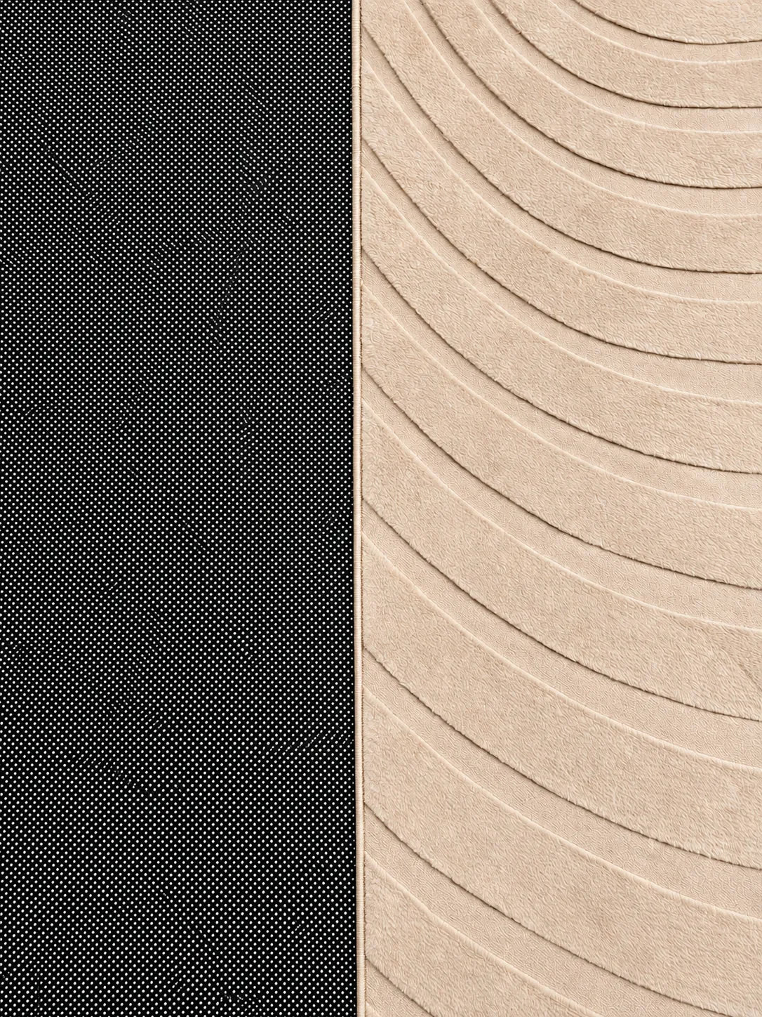 Mars Carving Fur Embossed Rug - Beige D1