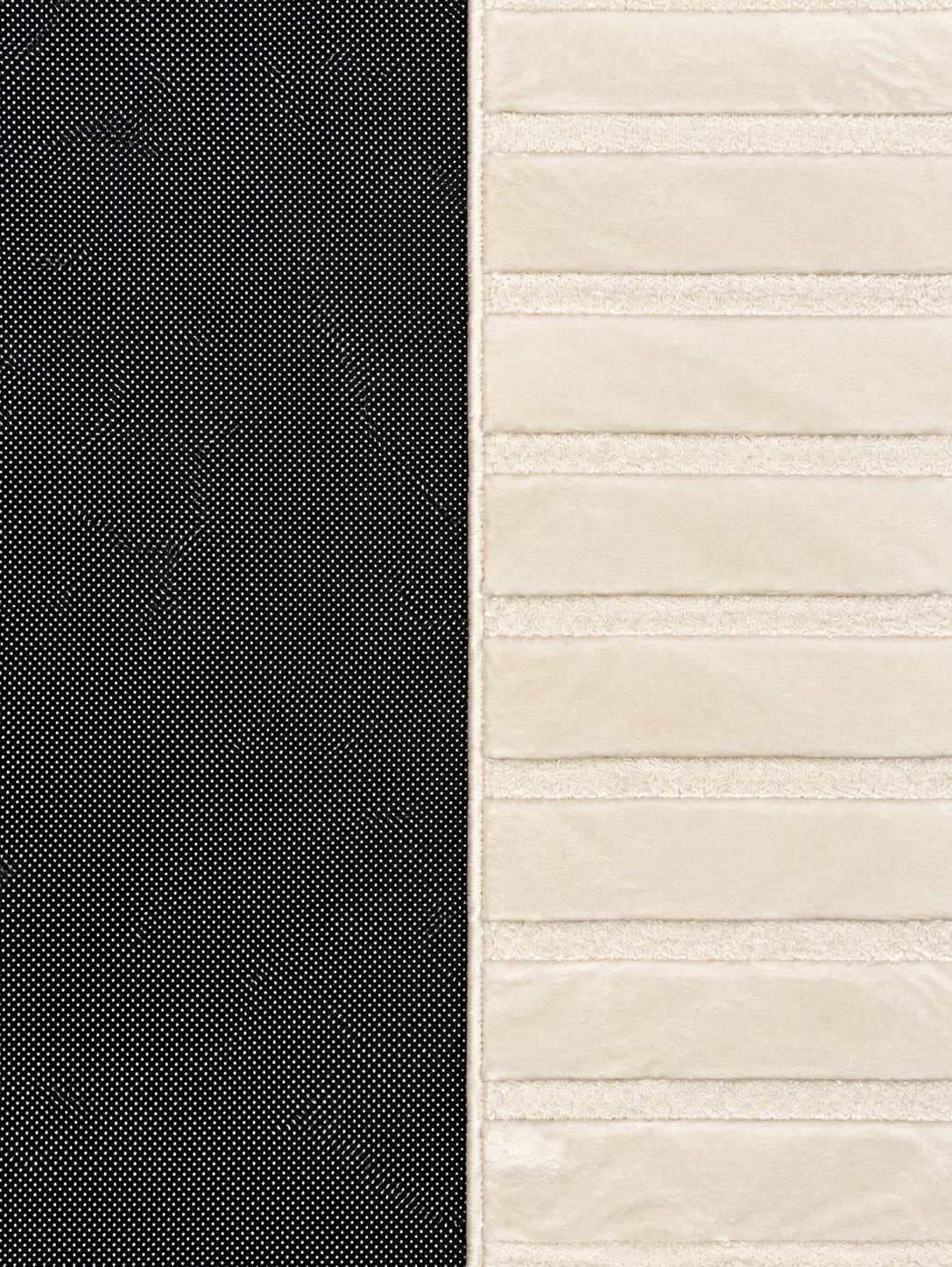 Mars Carving Fur Embossed Rug - Ivory D3