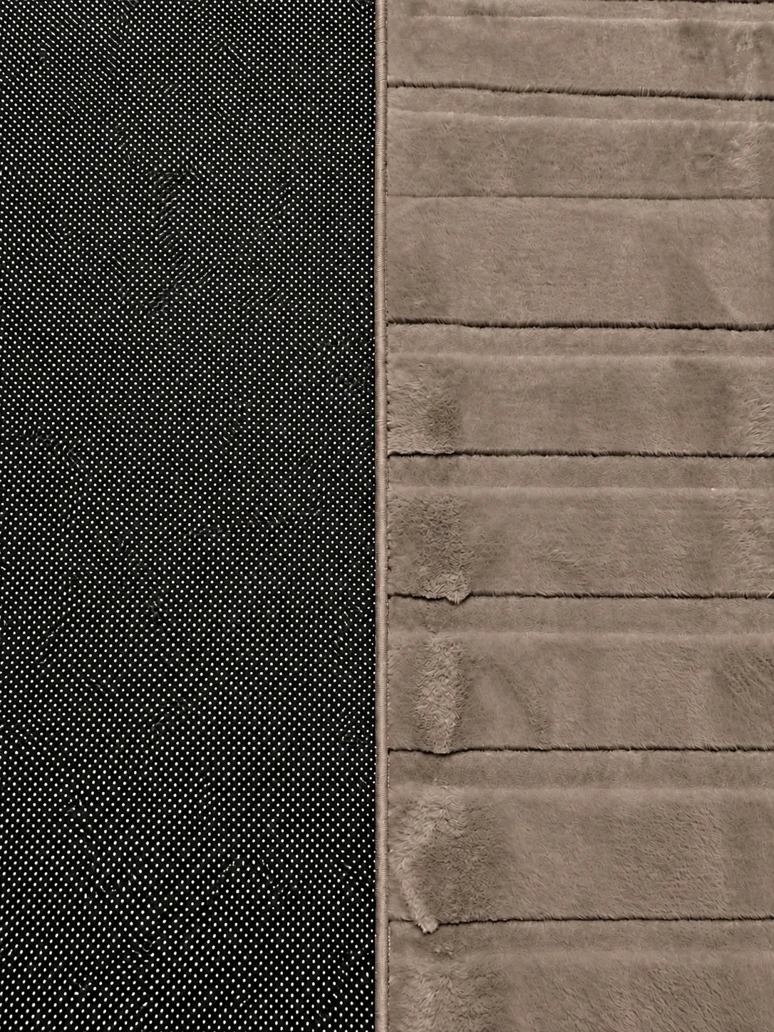 Mars Carving Fur Embossed Rug - Light Brown D3