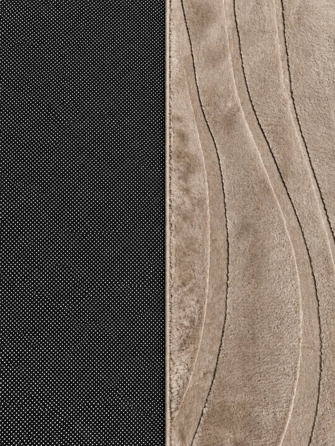 Mars Carving Fur Embossed Rug - Light Brown D4