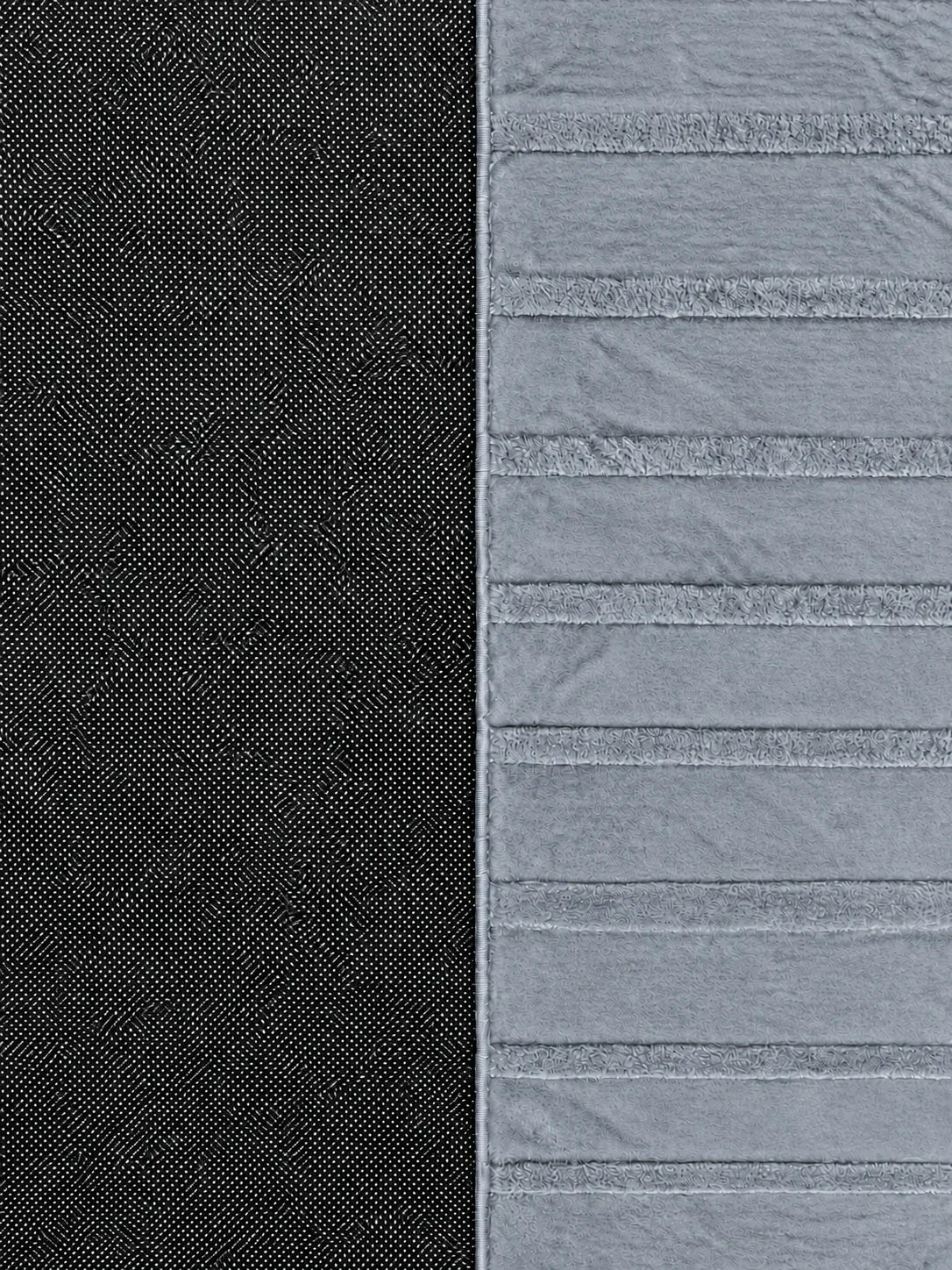 Mars Carving Fur Embossed Rug - Silver Grey D3