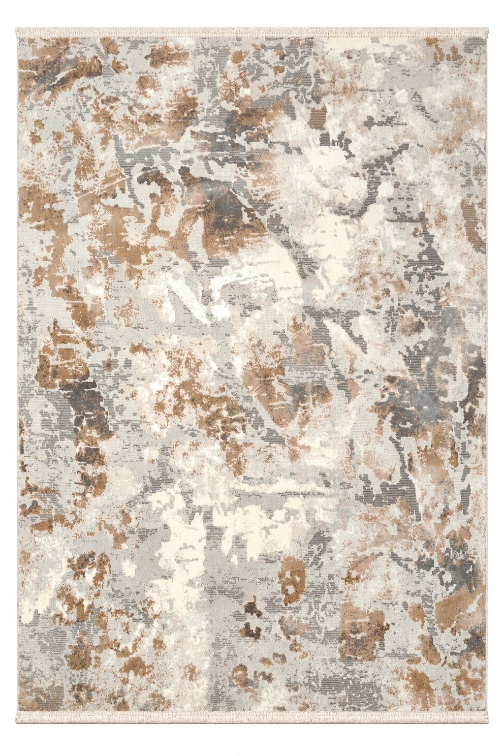 Marvel Turkish Rug - Beige & Grey D14