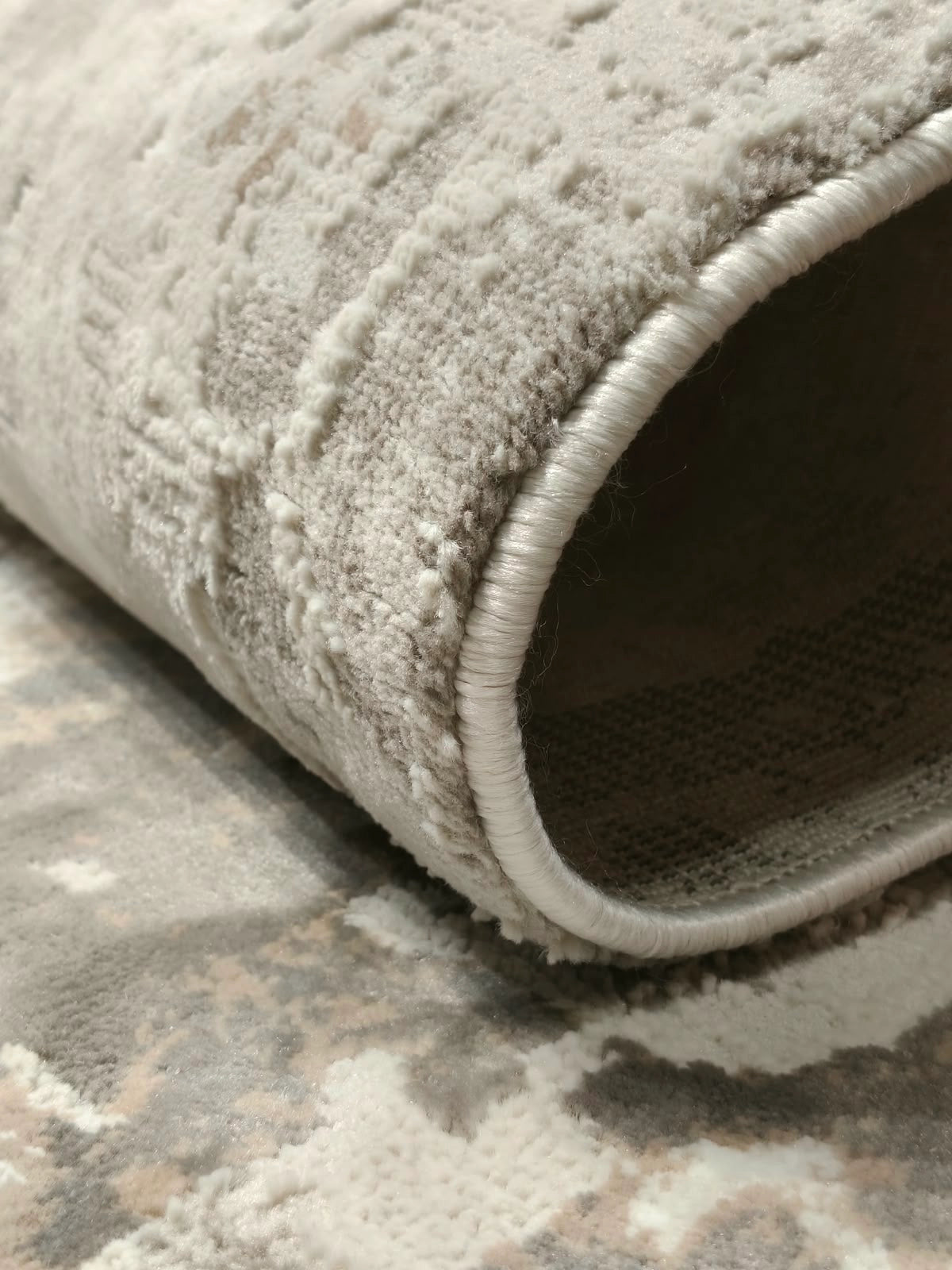Marvel Turkish Rug - Beige & Grey D14