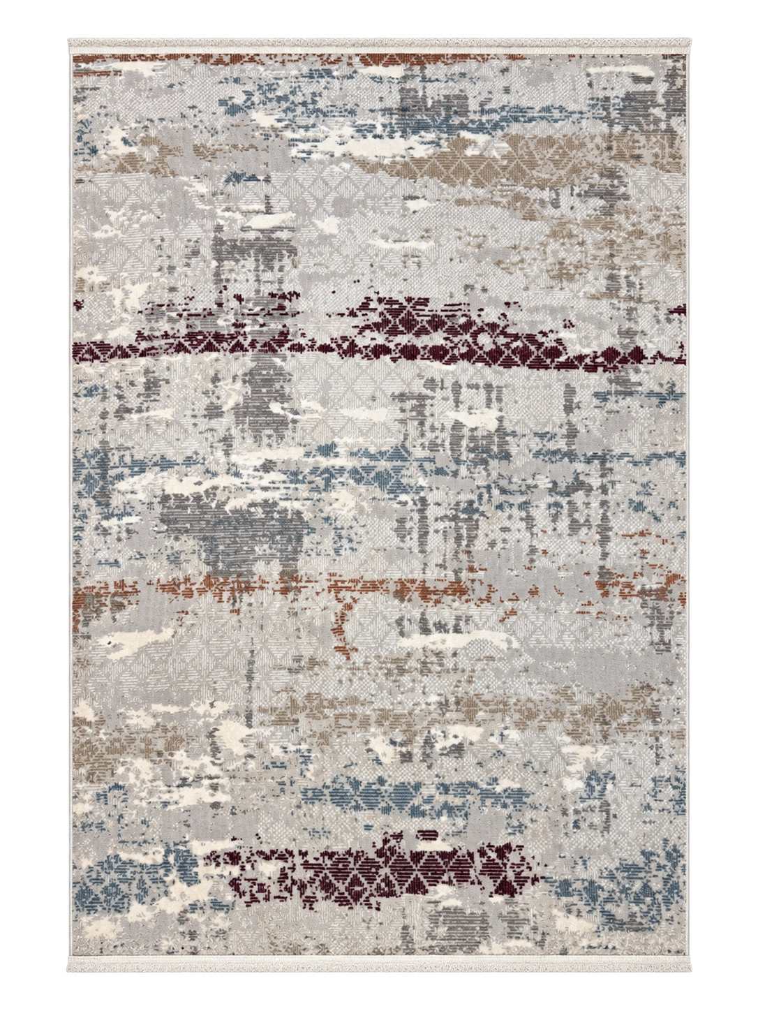 Marvel Turkish Rug - Multi & Grey D19