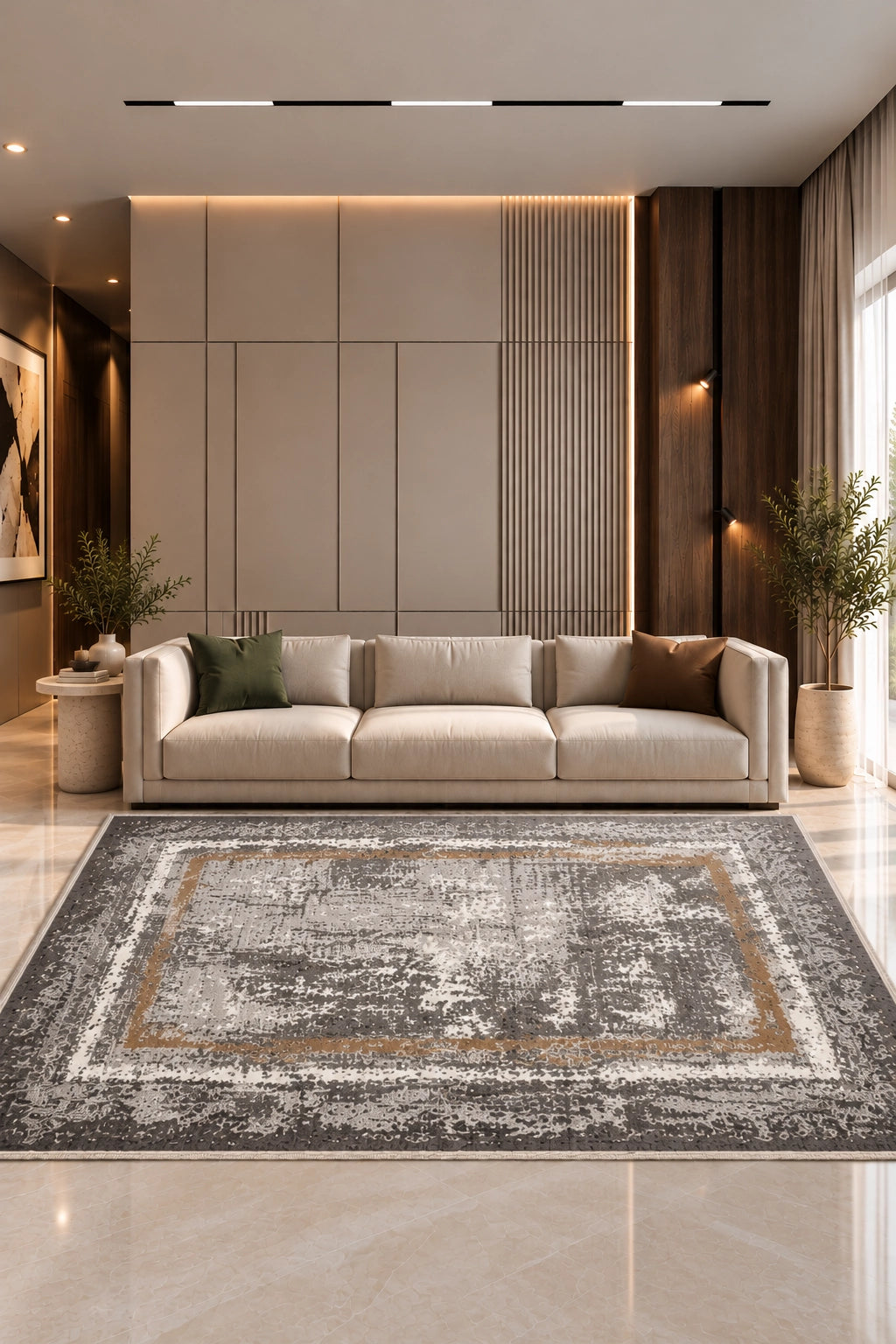 Marvel Turkish Rug - Grey D1