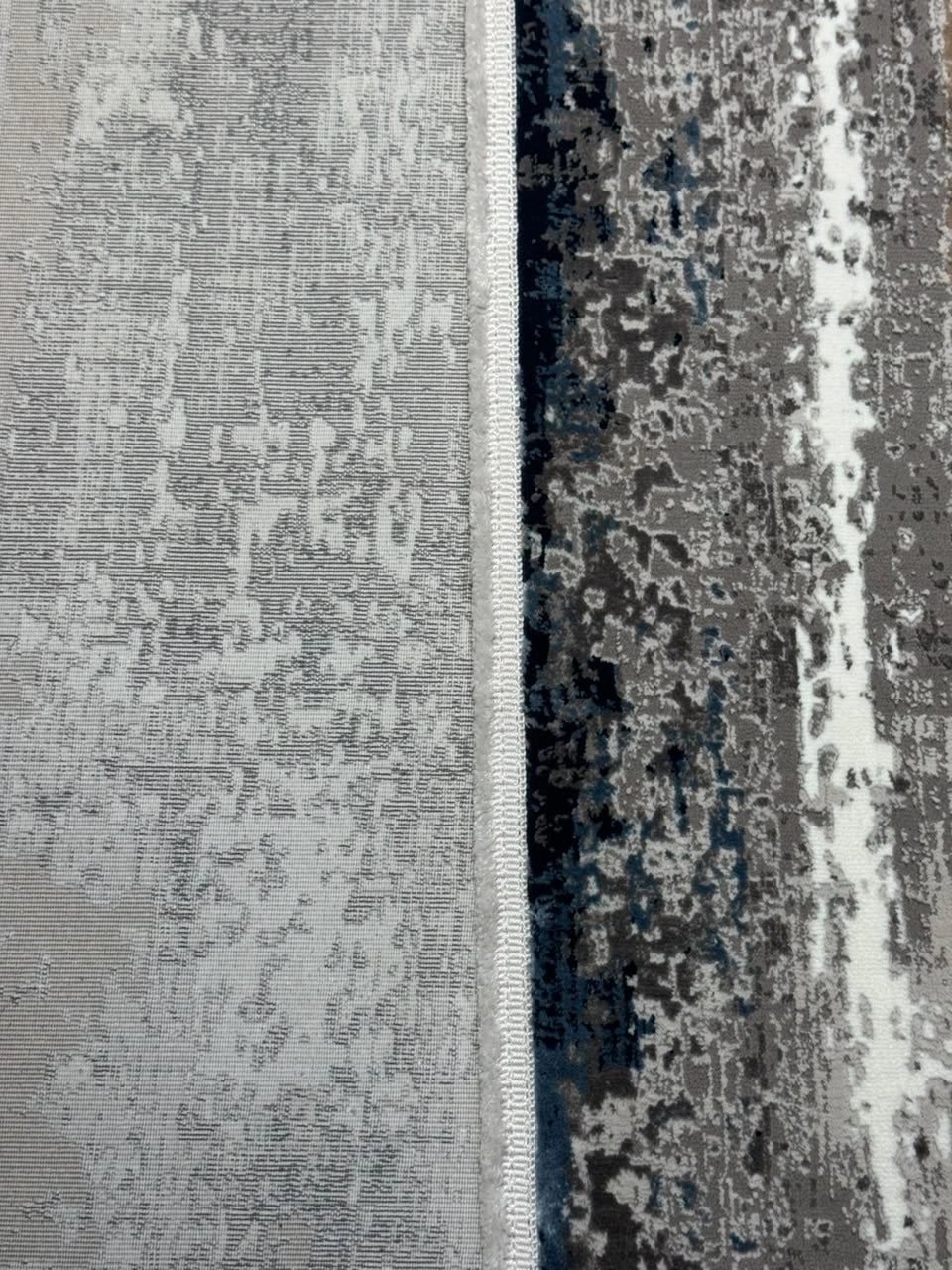 Marvel Turkish Rug - Navy & Grey D2