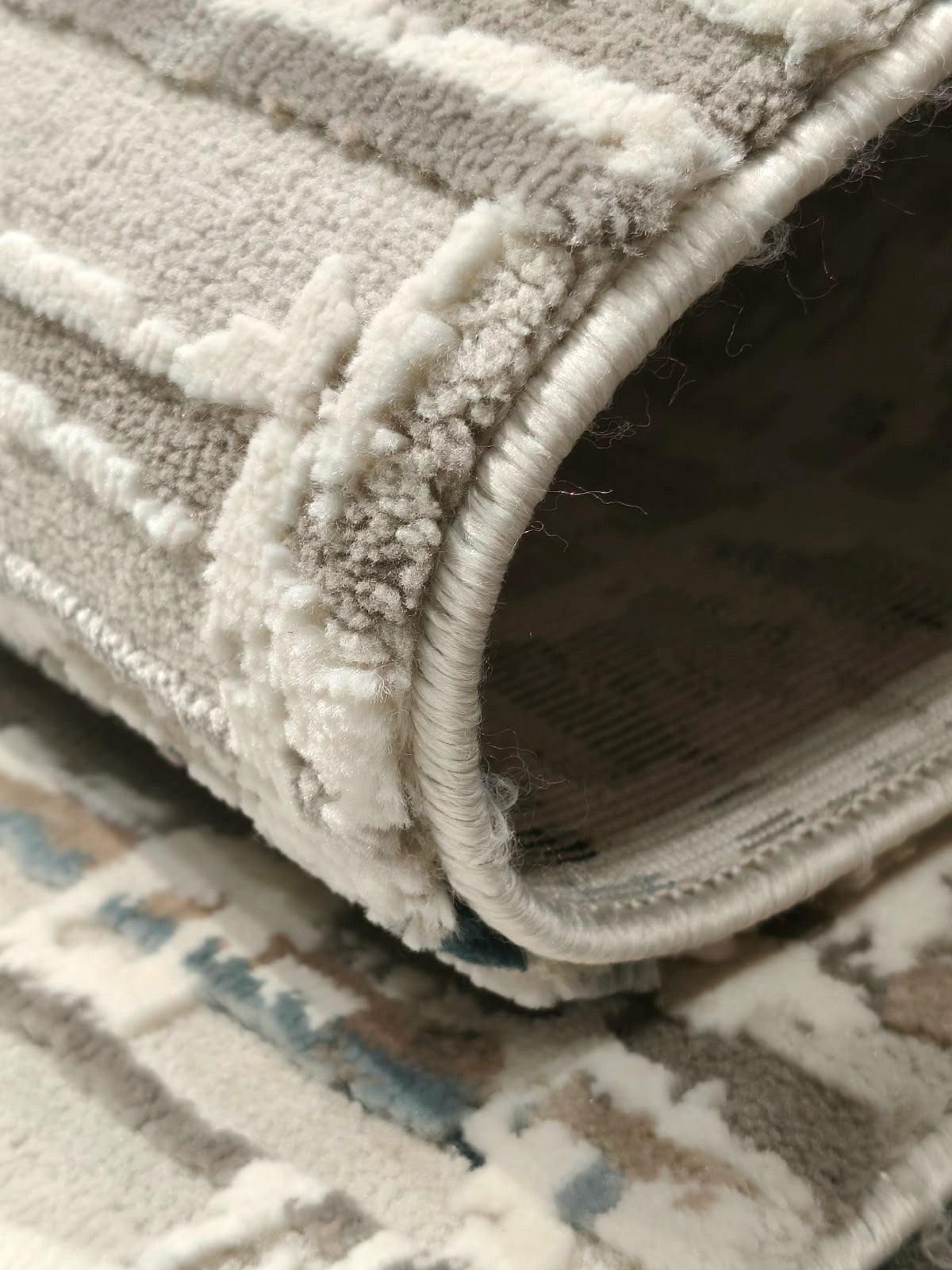 Marvel Turkish Rug - Navy & Grey D4