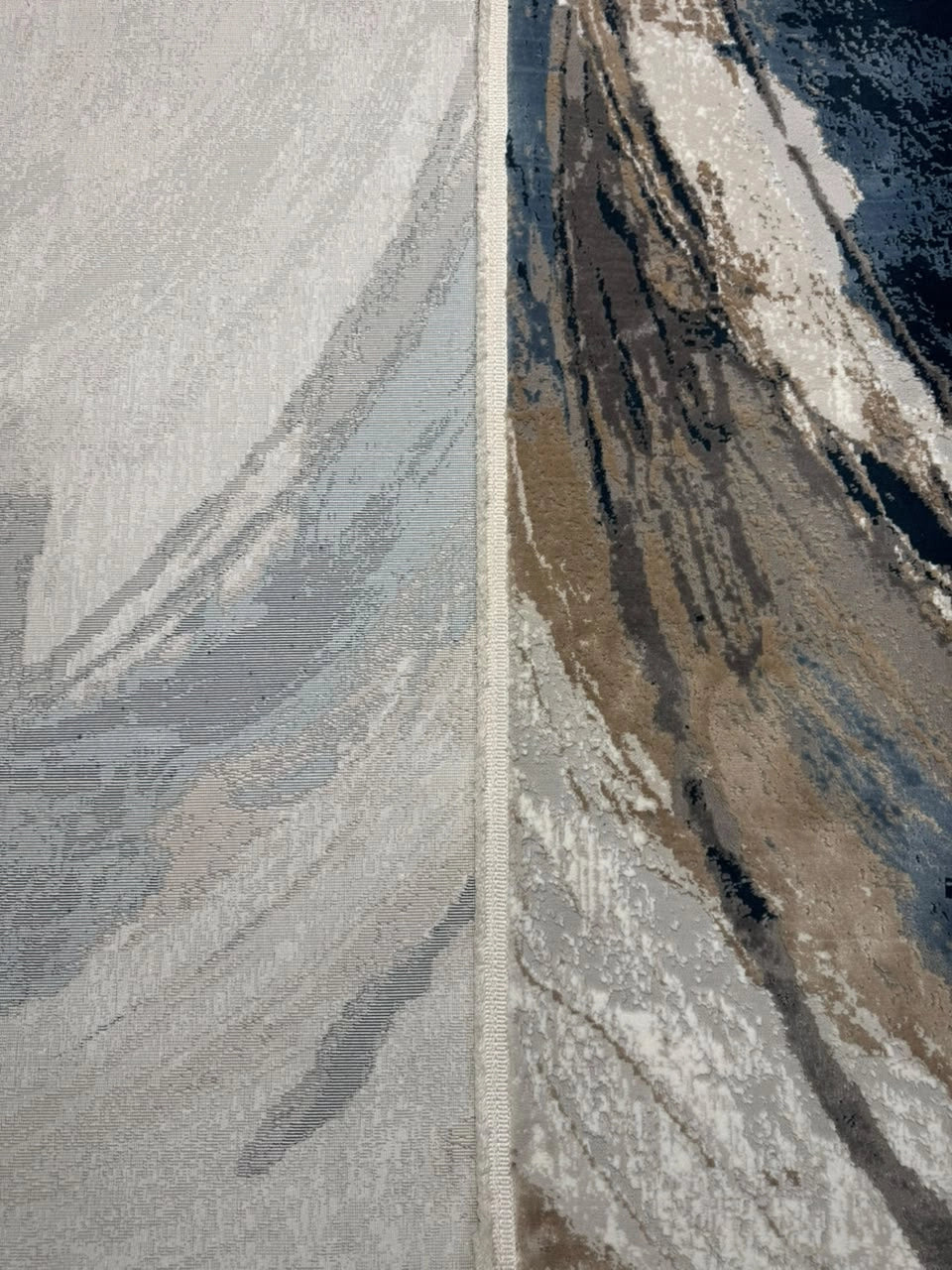 Marvel Turkish Rug - Blue & Grey D7